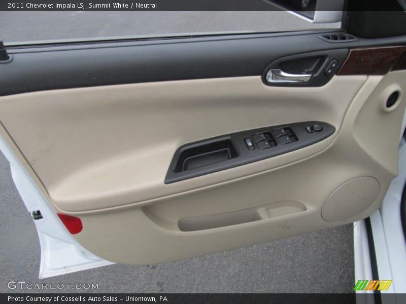 Summit White / Neutral 2011 Chevrolet Impala LS