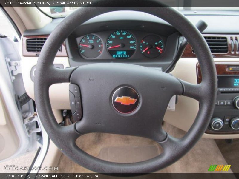 Summit White / Neutral 2011 Chevrolet Impala LS