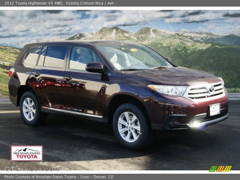 Sizzling Crimson Mica / Ash 2012 Toyota Highlander V6 4WD