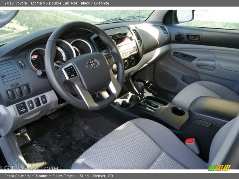 Black / Graphite 2012 Toyota Tacoma V6 Double Cab 4x4