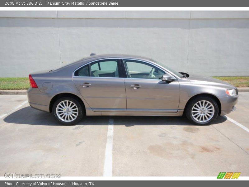 Titanium Gray Metallic / Sandstone Beige 2008 Volvo S80 3.2