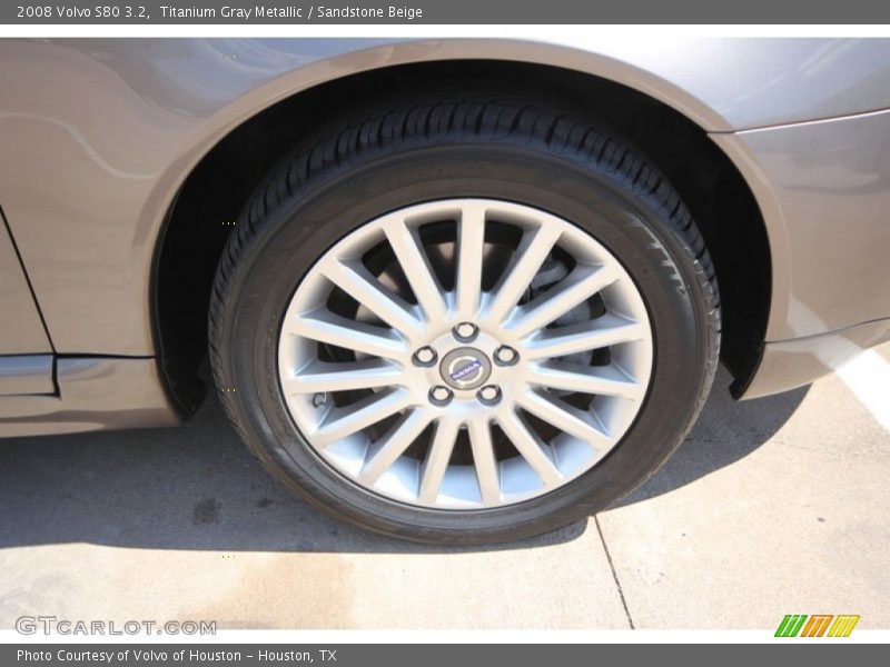 Titanium Gray Metallic / Sandstone Beige 2008 Volvo S80 3.2