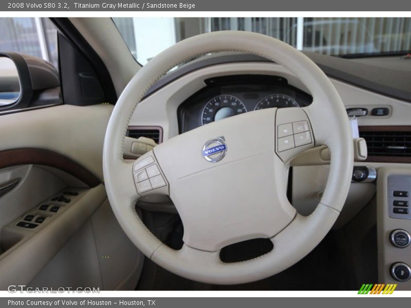 Titanium Gray Metallic / Sandstone Beige 2008 Volvo S80 3.2