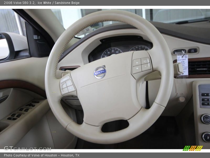 Ice White / Sandstone Beige 2008 Volvo S80 3.2