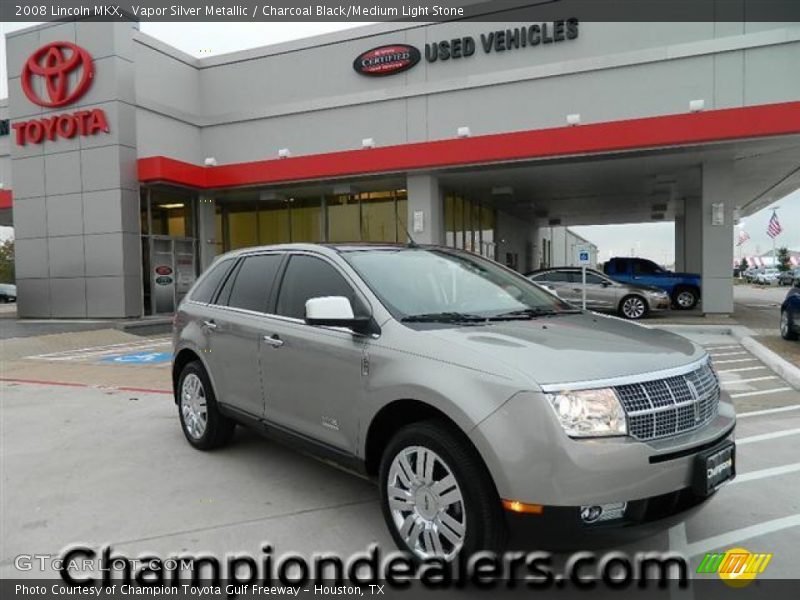 Vapor Silver Metallic / Charcoal Black/Medium Light Stone 2008 Lincoln MKX