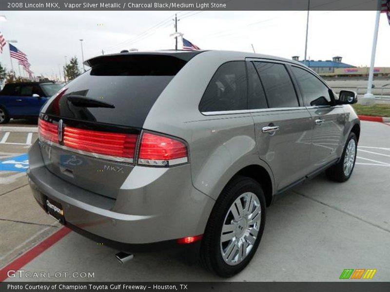 Vapor Silver Metallic / Charcoal Black/Medium Light Stone 2008 Lincoln MKX