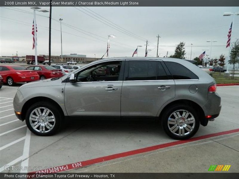 Vapor Silver Metallic / Charcoal Black/Medium Light Stone 2008 Lincoln MKX