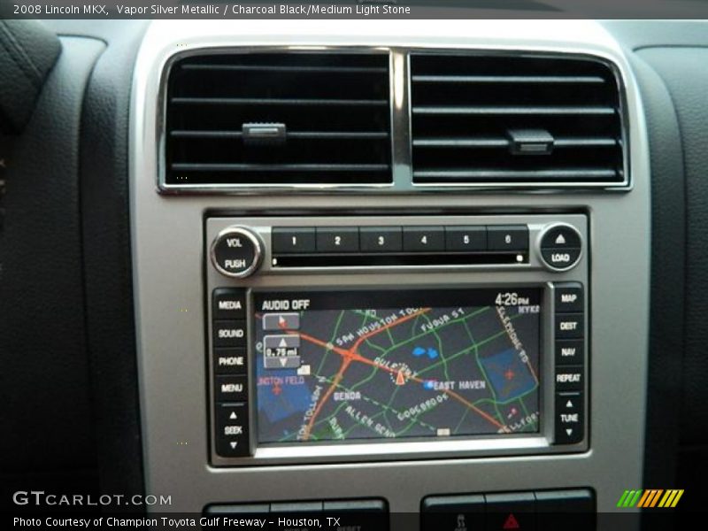 Vapor Silver Metallic / Charcoal Black/Medium Light Stone 2008 Lincoln MKX