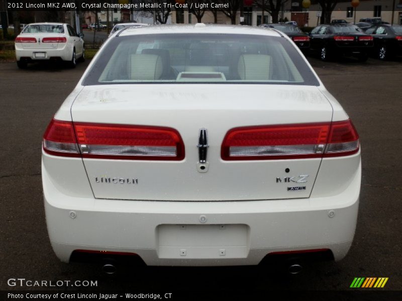 Crystal Champagne Metallic Tri-Coat / Light Camel 2012 Lincoln MKZ AWD