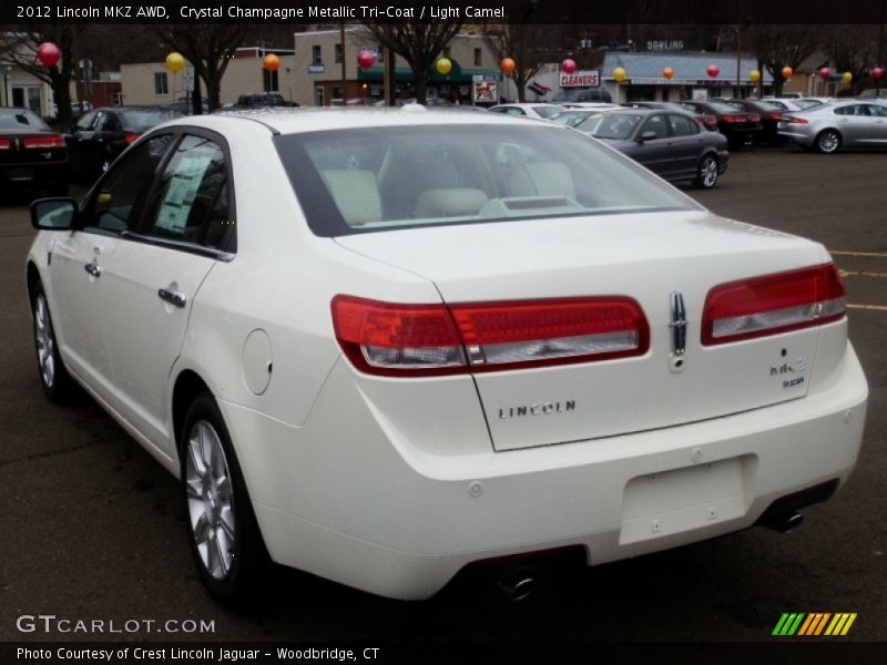 Crystal Champagne Metallic Tri-Coat / Light Camel 2012 Lincoln MKZ AWD