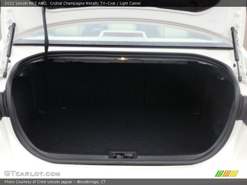 Crystal Champagne Metallic Tri-Coat / Light Camel 2012 Lincoln MKZ AWD