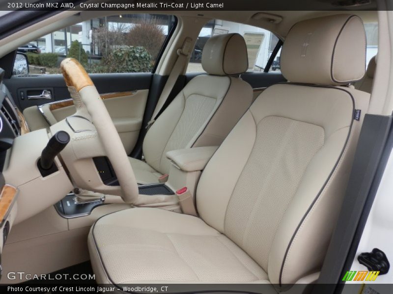Crystal Champagne Metallic Tri-Coat / Light Camel 2012 Lincoln MKZ AWD