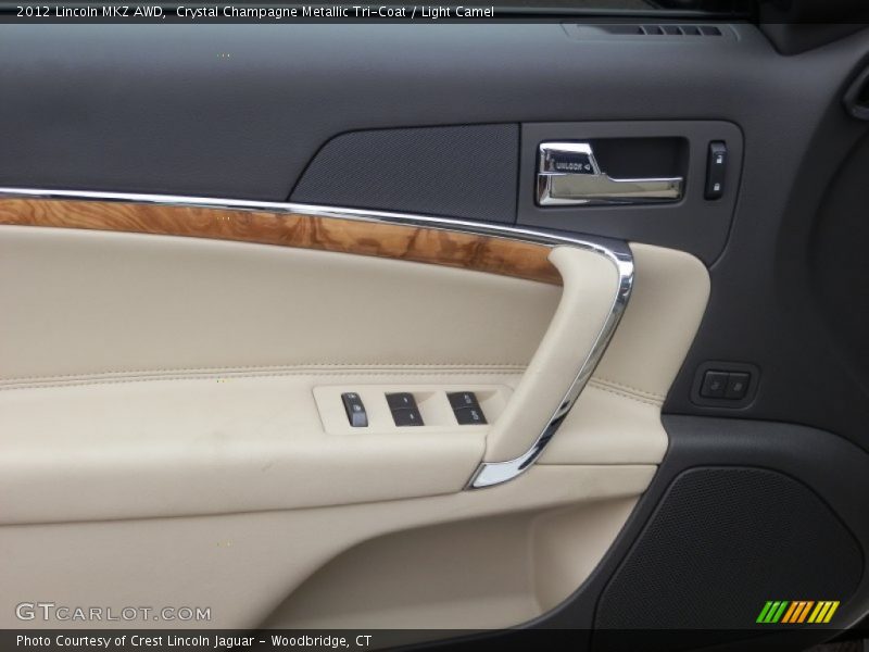 Crystal Champagne Metallic Tri-Coat / Light Camel 2012 Lincoln MKZ AWD