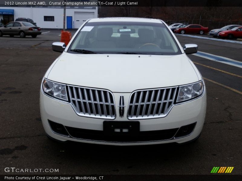 Crystal Champagne Metallic Tri-Coat / Light Camel 2012 Lincoln MKZ AWD