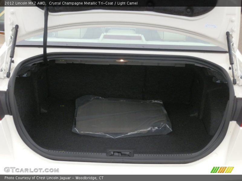 Crystal Champagne Metallic Tri-Coat / Light Camel 2012 Lincoln MKZ AWD