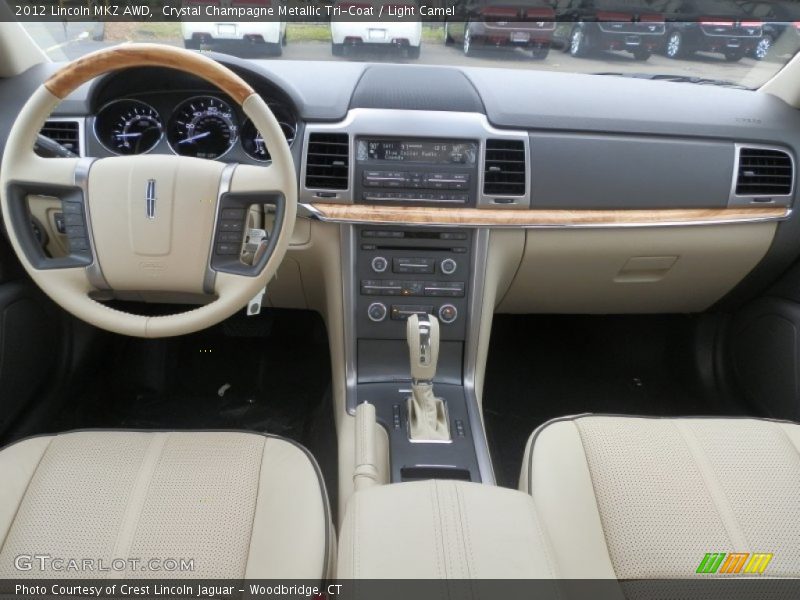 Crystal Champagne Metallic Tri-Coat / Light Camel 2012 Lincoln MKZ AWD