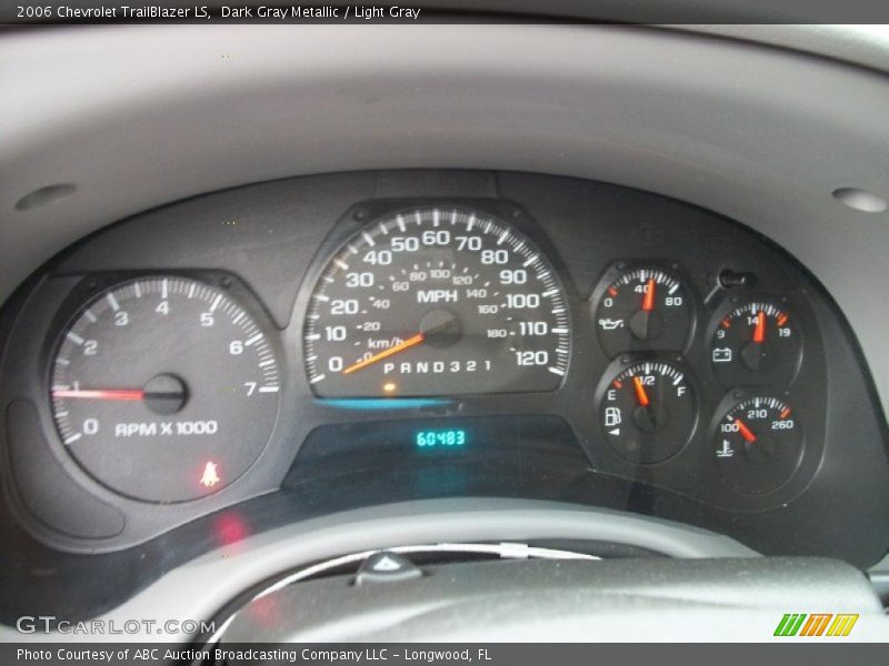 Dark Gray Metallic / Light Gray 2006 Chevrolet TrailBlazer LS