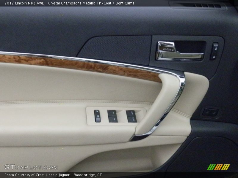 Crystal Champagne Metallic Tri-Coat / Light Camel 2012 Lincoln MKZ AWD