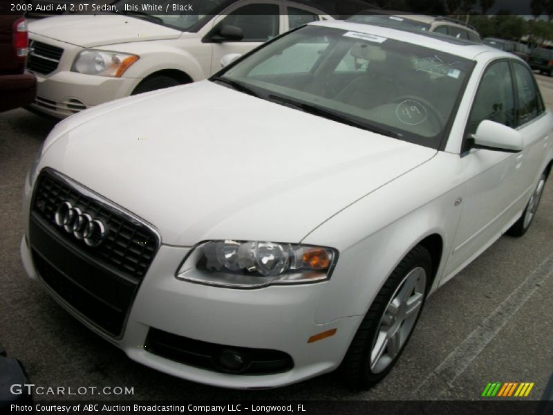 Ibis White / Black 2008 Audi A4 2.0T Sedan