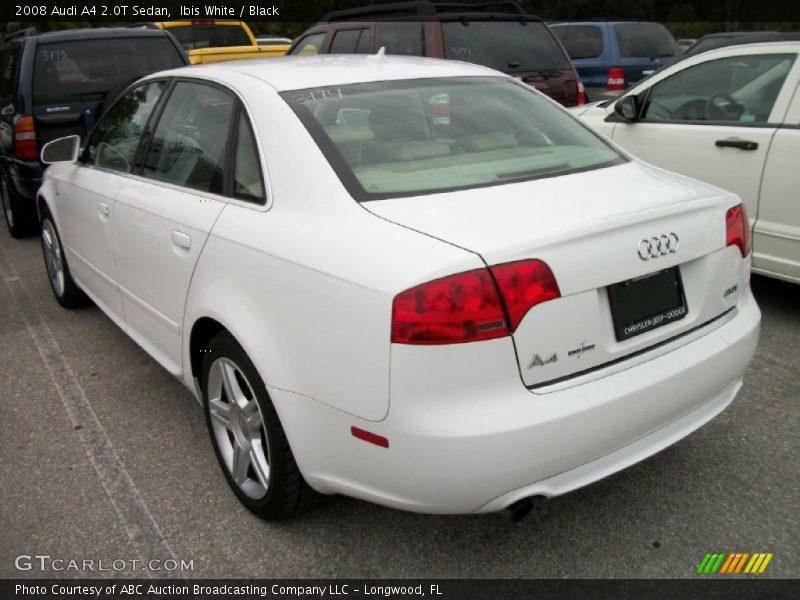 Ibis White / Black 2008 Audi A4 2.0T Sedan