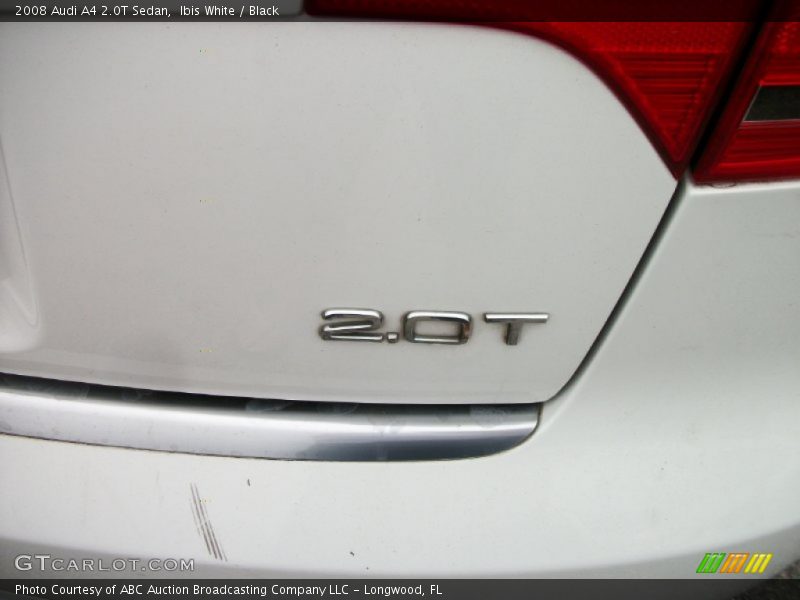 Ibis White / Black 2008 Audi A4 2.0T Sedan