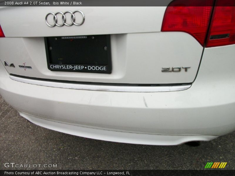 Ibis White / Black 2008 Audi A4 2.0T Sedan