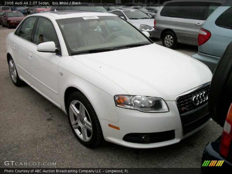 Ibis White / Black 2008 Audi A4 2.0T Sedan