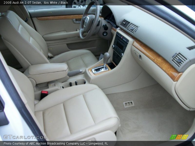 Ibis White / Black 2008 Audi A4 2.0T Sedan