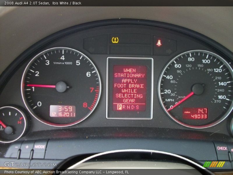 Ibis White / Black 2008 Audi A4 2.0T Sedan