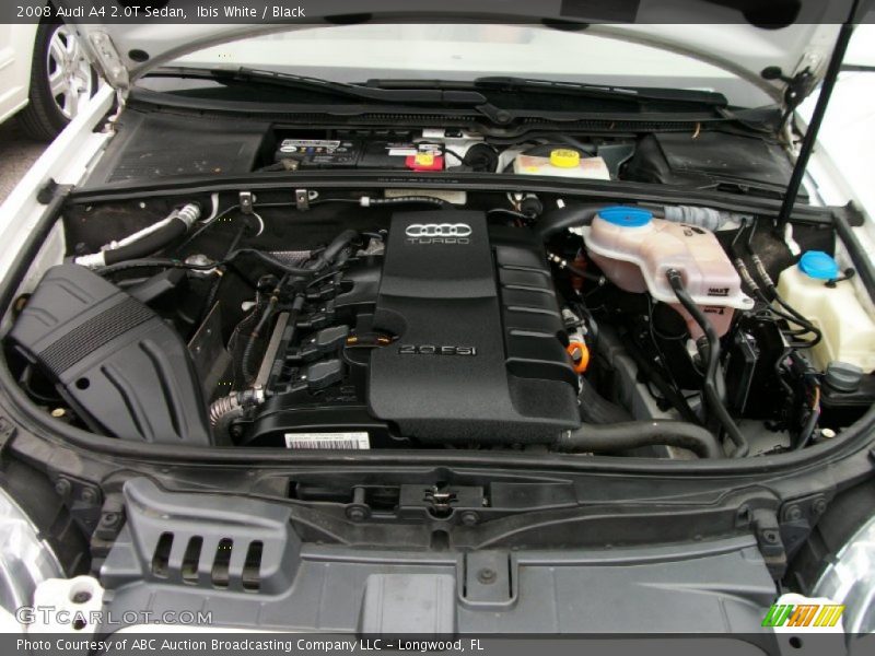 Ibis White / Black 2008 Audi A4 2.0T Sedan