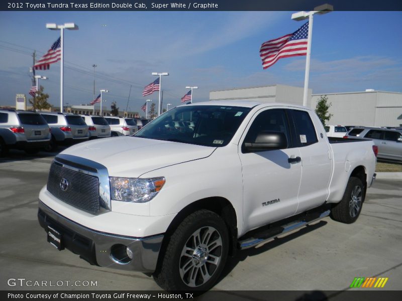 Super White / Graphite 2012 Toyota Tundra Texas Edition Double Cab