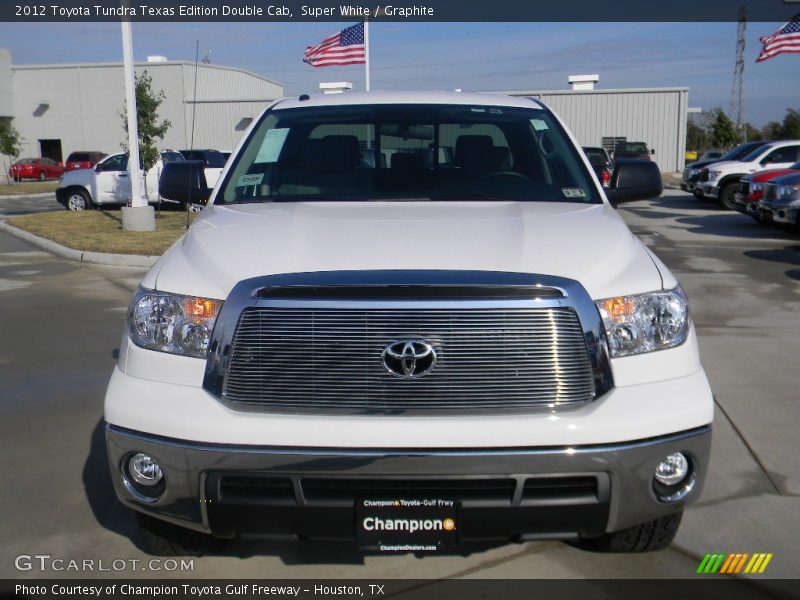 Super White / Graphite 2012 Toyota Tundra Texas Edition Double Cab