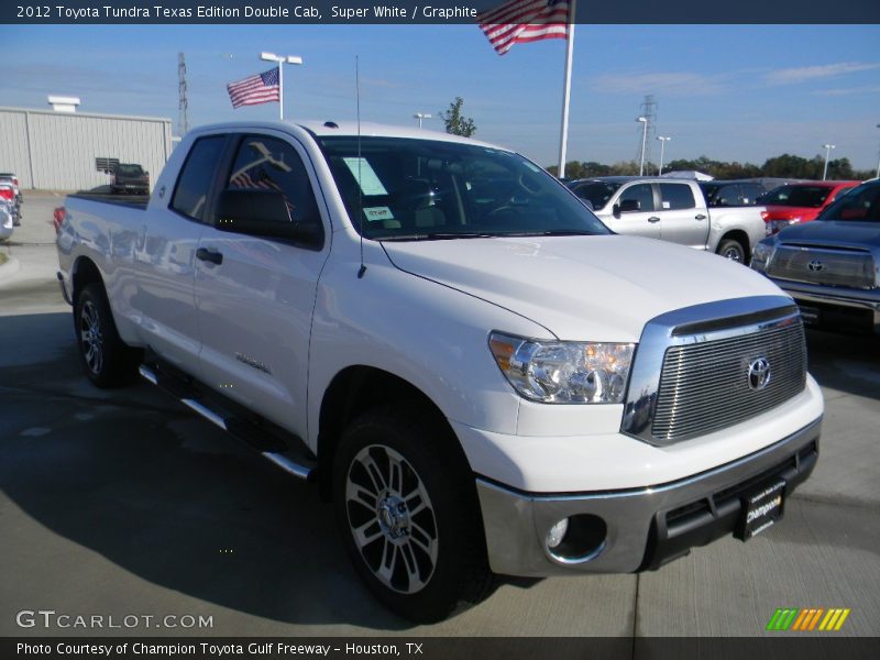 Super White / Graphite 2012 Toyota Tundra Texas Edition Double Cab