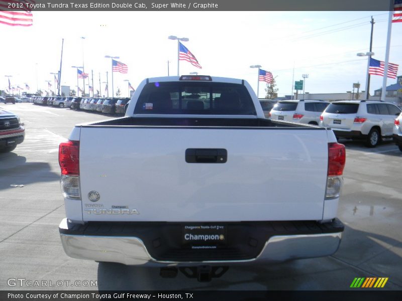 Super White / Graphite 2012 Toyota Tundra Texas Edition Double Cab