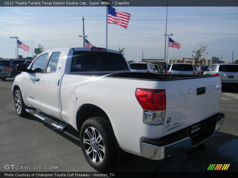 Super White / Graphite 2012 Toyota Tundra Texas Edition Double Cab