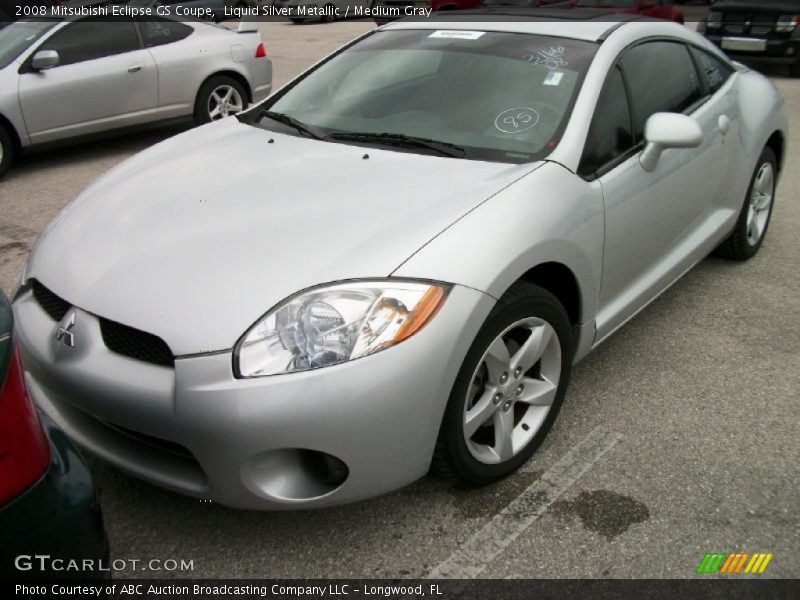 Liquid Silver Metallic / Medium Gray 2008 Mitsubishi Eclipse GS Coupe