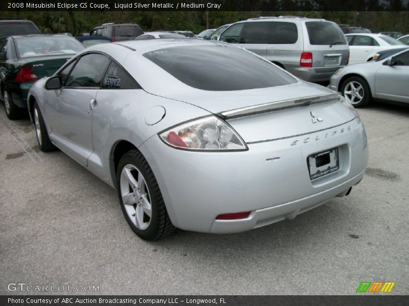 Liquid Silver Metallic / Medium Gray 2008 Mitsubishi Eclipse GS Coupe
