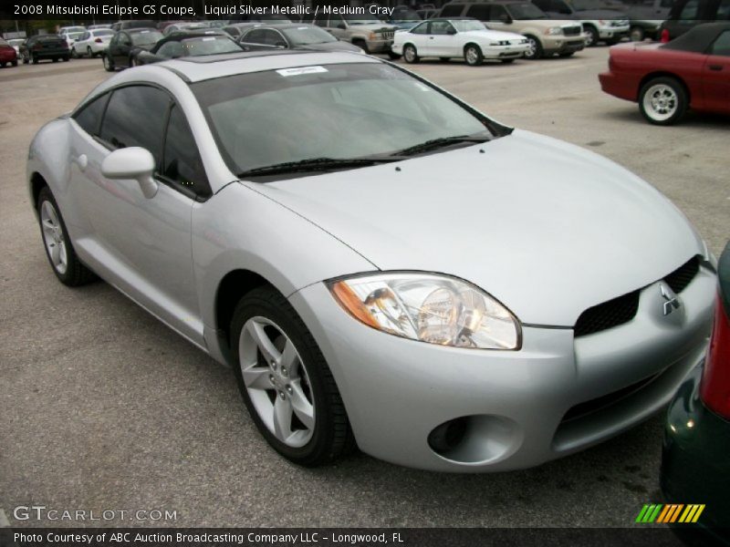 Liquid Silver Metallic / Medium Gray 2008 Mitsubishi Eclipse GS Coupe