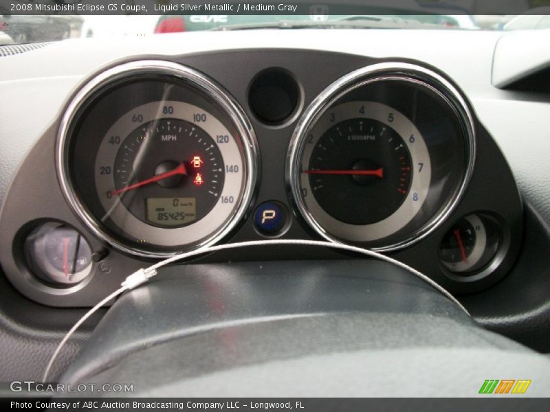Liquid Silver Metallic / Medium Gray 2008 Mitsubishi Eclipse GS Coupe