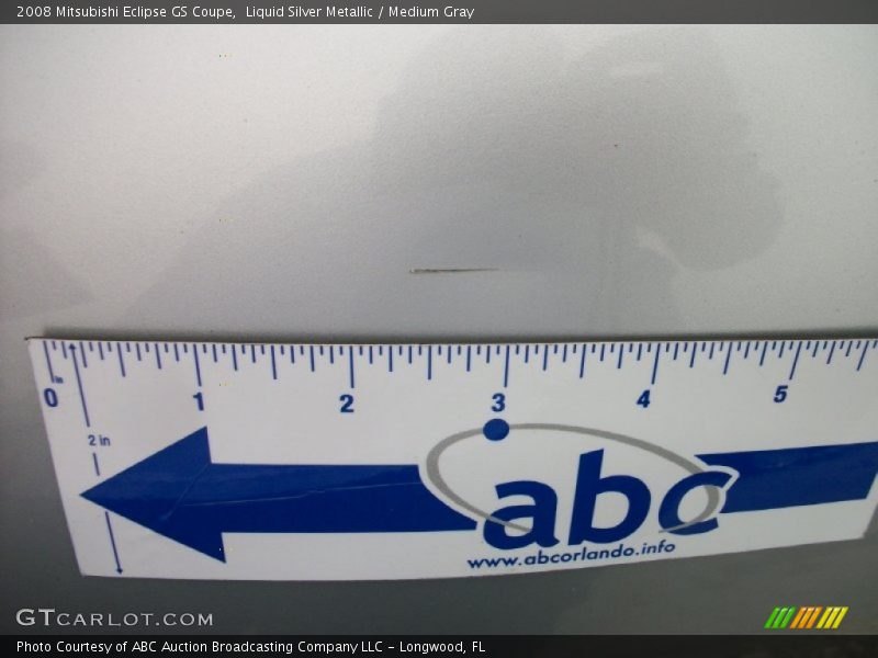 Liquid Silver Metallic / Medium Gray 2008 Mitsubishi Eclipse GS Coupe