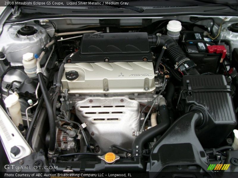 Liquid Silver Metallic / Medium Gray 2008 Mitsubishi Eclipse GS Coupe