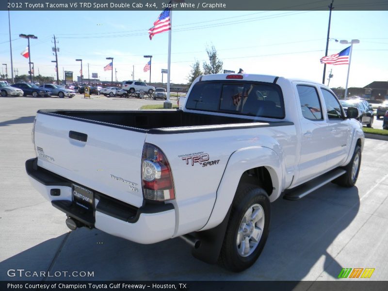 Super White / Graphite 2012 Toyota Tacoma V6 TRD Sport Double Cab 4x4