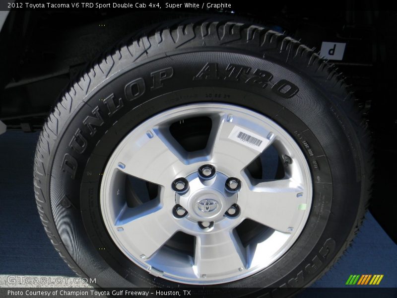 Super White / Graphite 2012 Toyota Tacoma V6 TRD Sport Double Cab 4x4