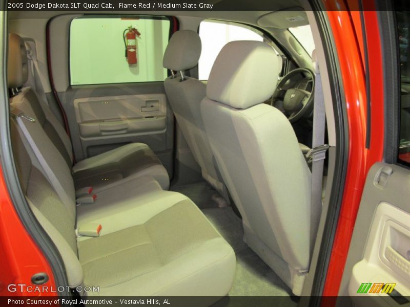 Flame Red / Medium Slate Gray 2005 Dodge Dakota SLT Quad Cab