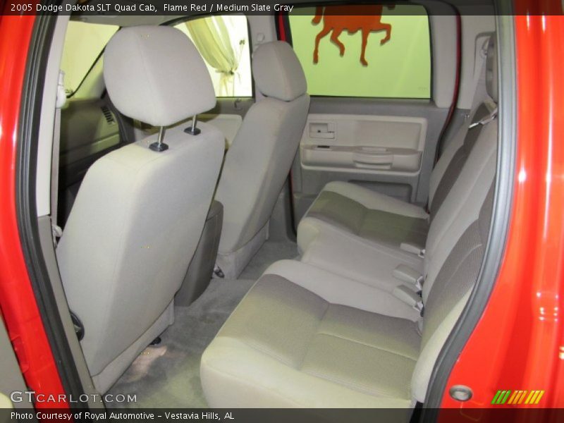 Flame Red / Medium Slate Gray 2005 Dodge Dakota SLT Quad Cab