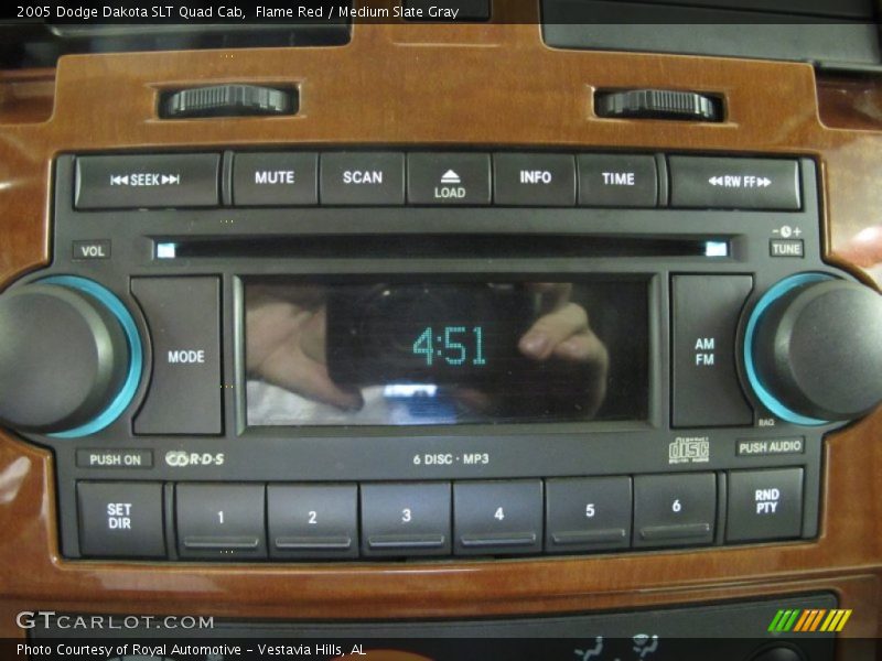 Flame Red / Medium Slate Gray 2005 Dodge Dakota SLT Quad Cab