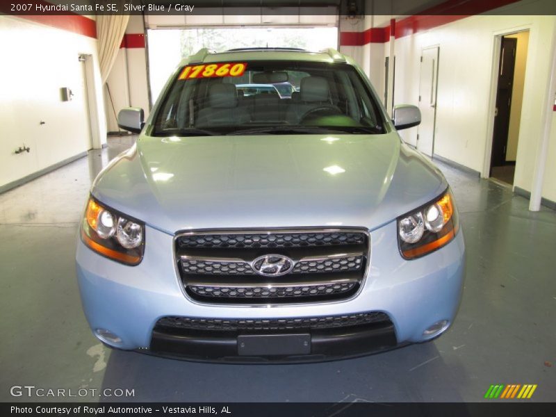Silver Blue / Gray 2007 Hyundai Santa Fe SE