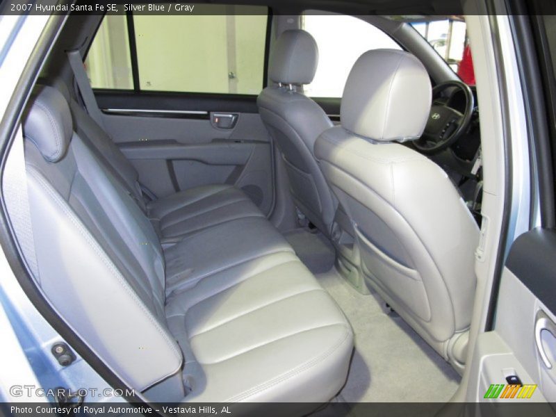 Silver Blue / Gray 2007 Hyundai Santa Fe SE