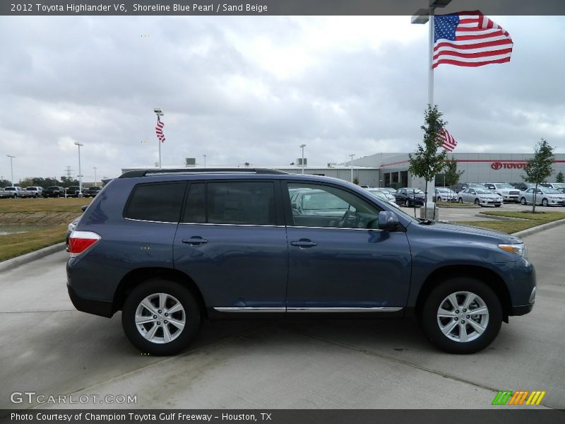 Shoreline Blue Pearl / Sand Beige 2012 Toyota Highlander V6
