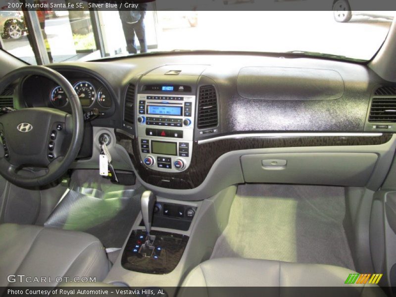Silver Blue / Gray 2007 Hyundai Santa Fe SE